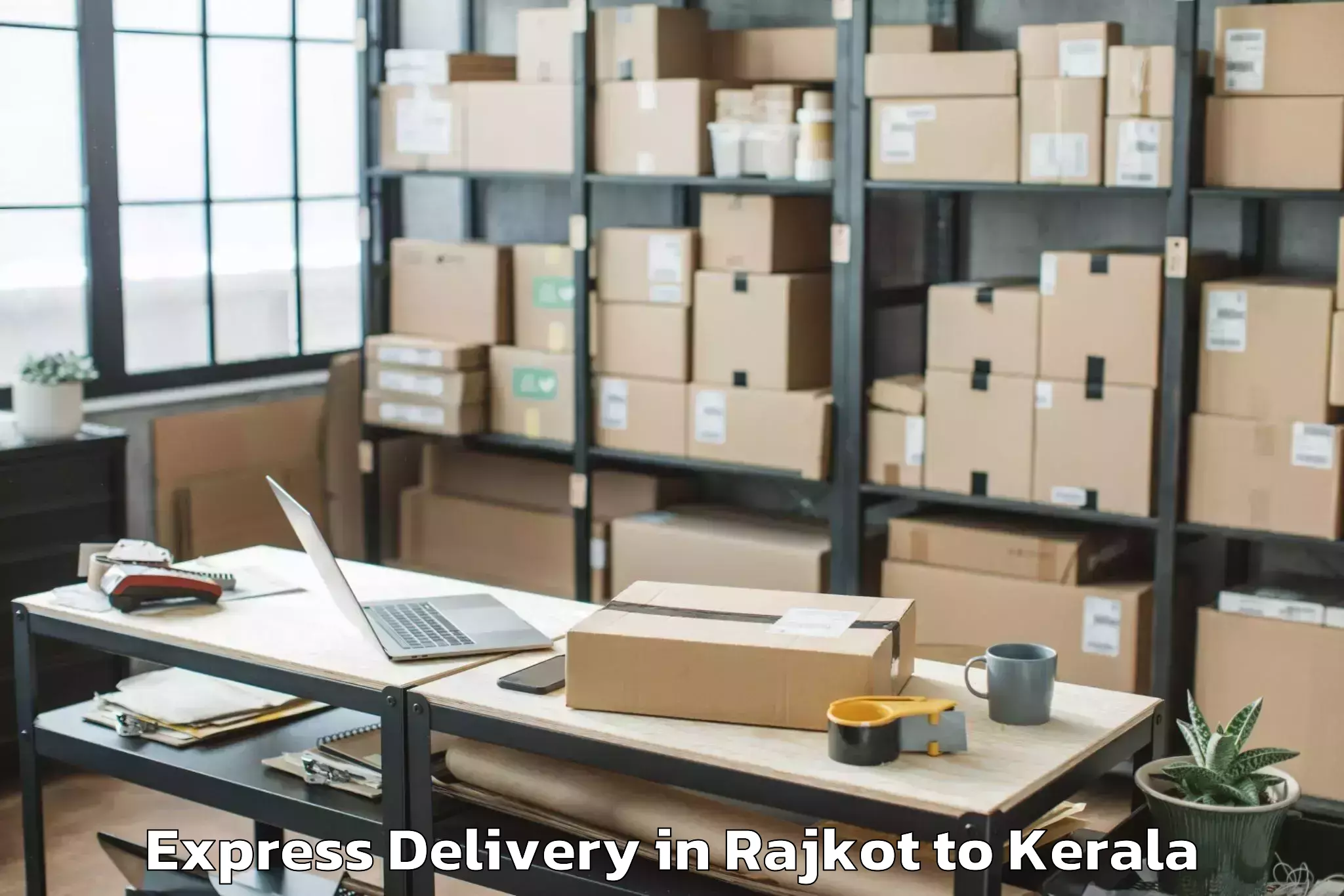 Reliable Rajkot to Mall Of Joy Thrissur Express Delivery